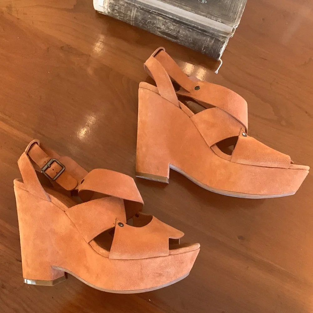 SeeByChloe Eva Cutout Slingback Wedge Sandal